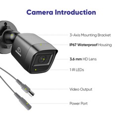 SANNCE 5in1 8CH DVR 1080P Security Camera System CCTV Outdoor EXIR Night Vision