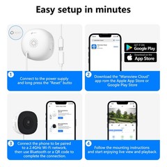 Wansview Window Camera – Replaces Outdoor Cam | 2.4/5G Wi-Fi | 2K Resolution