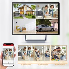 TMEZON 8CH 5IN1 1080P Video Recorder DVR for Home Security Camera with 1TB HDD