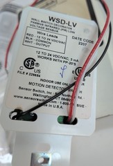 SensorSwitch WSD-LV-W Motion Detector Switch 12/24 volt wall switch sensor