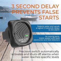 SEAFLO High Water Level Alarm System for Bilge – 12V, 95dB, Solid State Switch