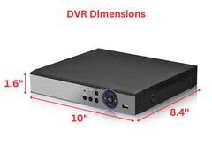 8 Channel H.265 DVR with 2TB Hard Drive Cloud CCTV Security Camera Recorder