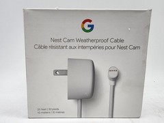 Google Nest Cam Weatherproof Cable 33ft 10m Outdoor Power Cord GQ9R5 Open Box
