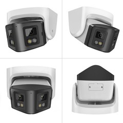 Vikylin 4K 8MP Dual Lens POE IP Camera 180° Panoramic Color Night Vision Metal