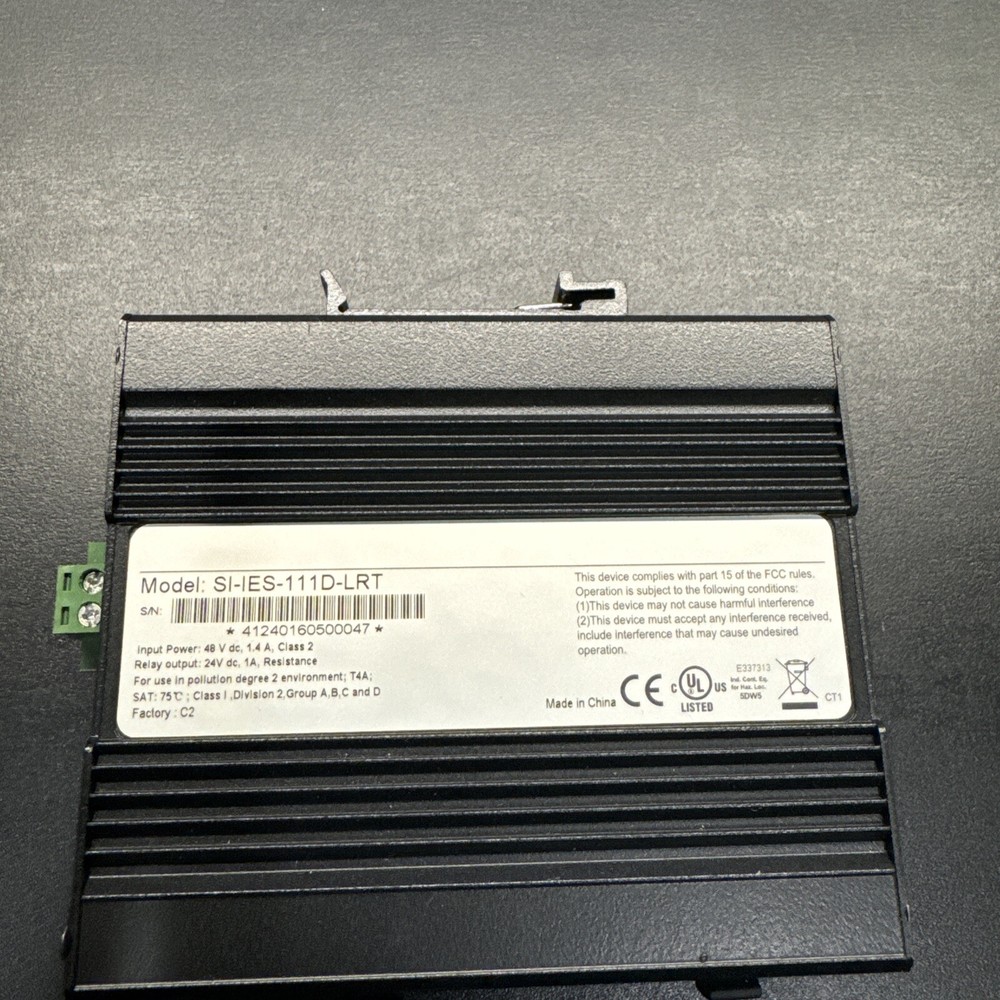 TRANSITION NETWORKS SI-IES-111D-LRT HARDENED ETHERNET POE+ INJECTOR