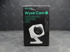 Wyze Cam v4 Wi-Fi 2.5K QHD Indoor/Outdoor Plug-In Smart Home Security Camera