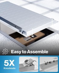 Sunco 2×4 LED Flat Panel Light Drop 2×4, 3 CCT in One (4000K, 5000K, 6000K)