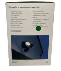 Ring Security Floodlight Cam Wired Pro (3rd gen) Black, Open Box