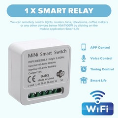 WiFi Relay , DIY Timer Light Module /Tuya Application, Remote Control C7O5