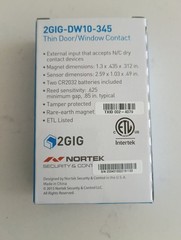 Brand New 2GIG 2GIG-DW10-345 Wireless Thin Door or Window Sensor, Battery Magnet