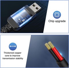 Radar Detector Cable, USB to RJ11 Plug Cable,for Uniden R1 R3 R4 R7 R8