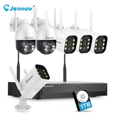 Home Outdoor 5MP Wireless Wifi Security IP Camera System w/ 10CH NVR 1TB HDD Kit
