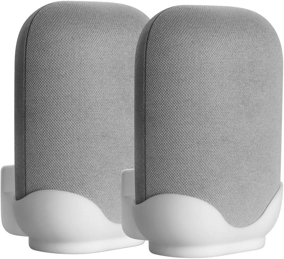 2-Pack Wall Mount for Google Nest Audio Speakers with Built in Cord Management