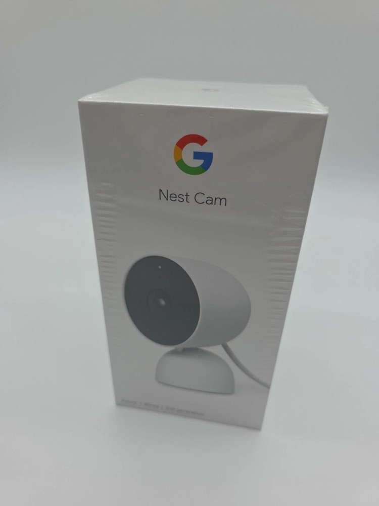 Google indoor Nest Security Cam 1080p (Wired) – 2nd Generation – Snow
