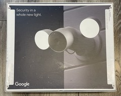 Google Nest Cam W/Floodlight (GPLE9 & G3AL9) Outdoor Security Camera Snow (NEW)