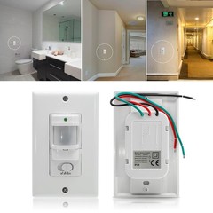 Motion Sensor Light Switch 110V Single Pole Wall Occupancy Sensor