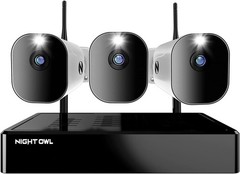 Night Owl 4K Wi-Fi NVR W/1TB Hard Drive & 3 Battery 1080P HD Spotlight Cameras™