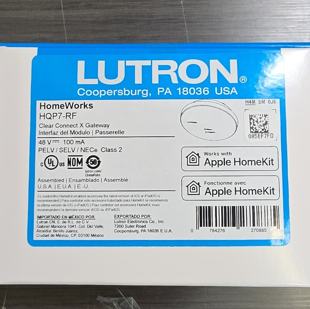 Lutron HomeWorks HQP7-RF Clear Connect X Gateway Module for Apple HomeKit