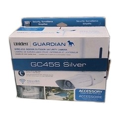 Uniden Guardian Wireless Indoor/Outdoor Security Camera GC45SW Silver