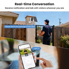 Solar Security Cameras Wireless Outdoor, Free Cloud Storage, WiFi Cameras for…