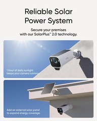 eufy eufyCam S3 Pro 4K Solar Security Camera Outdoor MaxColor Vision (3-Cam Kit)
