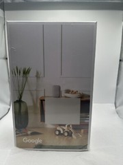 Google Nest Audio Smart Stereo Speaker Voice Assistant Chalk Serial # Record New