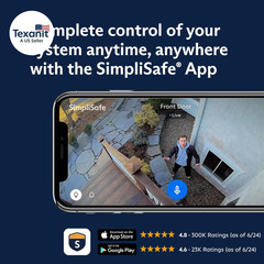 Simplisafe 8 Piece Wireless Home Security System – Optional 24/7 Professional Mo