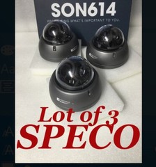 Lot of 3 SPECO HTINT59K Security Color Cameras W/ 1000TBL 2.8-12mm TWDR TESTED!
