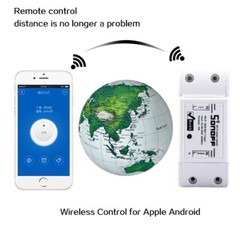 6pcs Sonoff WiFi Wireless Smart Switch Module ABS Shell Socket for DIY Home US