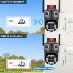 Wireless WiFi Security Camera System Outdoor Night Vision Surveillance+32GB Card