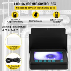 Pipe Inspection Camera 65.6ft Cable IP68 Waterproof 6LEDs