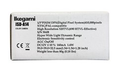 Ikegami ISD-A14-36 Color Mini Cube Camera Hyper Wide High Resolution