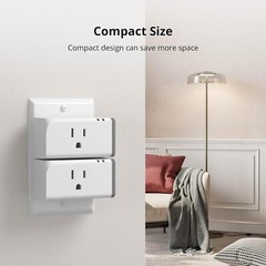 4 Pack SONOFF Smart Plug, Wi-Fi Plug, App Remote Control with Energy Monitoring