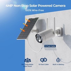 Wireless Solar Powered Security Camera Outdoor only for SC17 Home Camera System