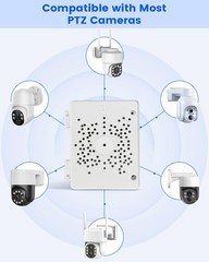 ABS Security Camera Junction Box for PTZ Scurity Camera, Outdoor IP65 Waterpr…