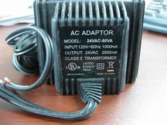 24 volt AC PTZ Camera Power Plug Transformer 60 Watts GARAGE SECURITY GATE 24V