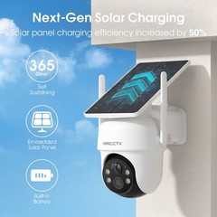 4MP Security Camera System Wireless Outdoor Home WiFi 8 Camera Kit Solar Powered