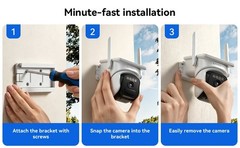 5G Wireless Security IP Camera System With Solar Panel Monitor Night Vision 500G