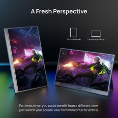 Arzopa 16.1 180Hz 2.5K Portable Monitor 2560X1440 Qhd 107 Srgb Kickstand