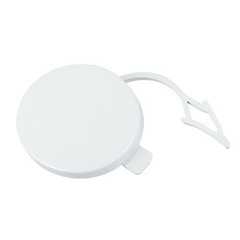 Front Right Bumper Tow Hook Cover Towing Eye Cap Fit for VW White 2.09″x1.73″