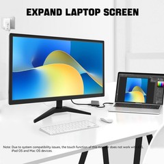 Ercgwop Monitor 22 Inch Fhd 1920X1080P Ips Pc Monitor 10-Point Touch Screen