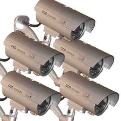 5x Dummy Security Camera Fake Waterproof LED Light Home Surveillance Outdoor