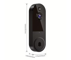 Camera 1080p with Clear Night Vision, Smart Video Door Bell WiFi Battery powered