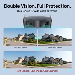 Vikylin 4K 8MP 4MP Panoramic Dual Lens Full Color IR IP Camera POE ONVIF NDAA