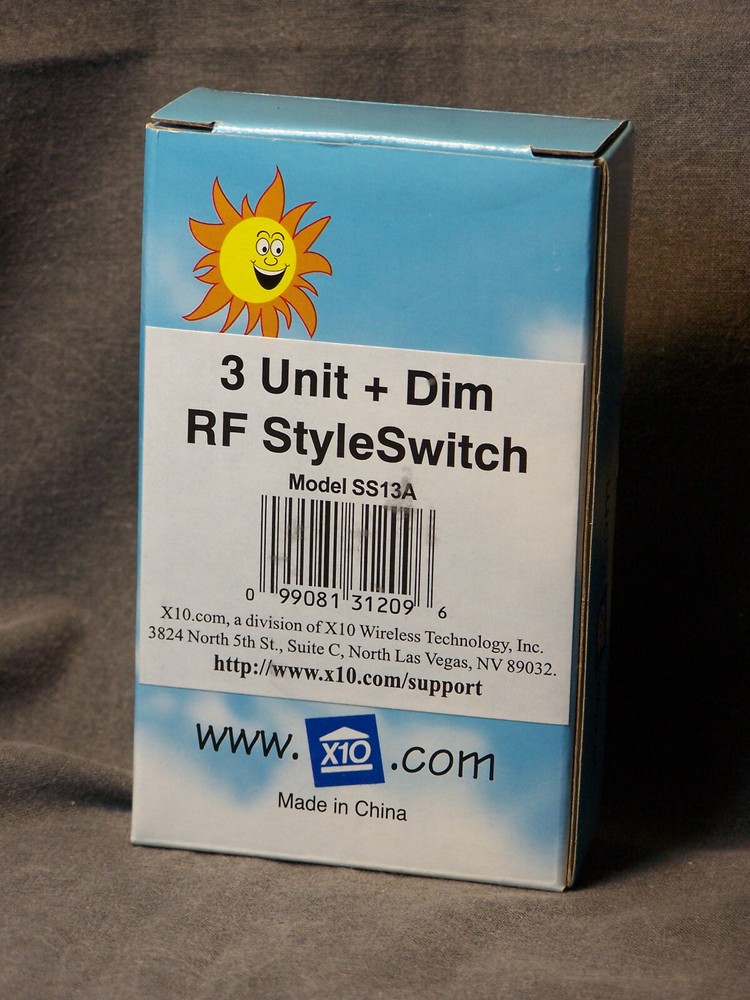 3 Unit + Dim RF Styles Switch Model SS13A X10 Wireless Technolgy New in Box