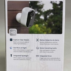 ARLO Essential Outdoor Camera 2nd Gen w/ Color Night Vision 130° FOV White VMC20