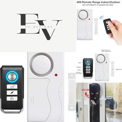 Wireless Anti-Theft Door Alarm with 105dB Sound – Remote Control Security System