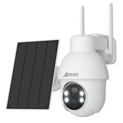 ANRAN Wireless Solar Security Camera System 360° PTZ 5MP WIFI Outdoor Audio Cams