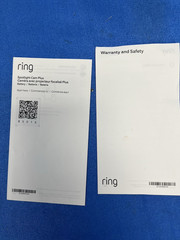 Ring Spotlight Cam Plus 2nd Gen Wireless Security Camera New Open Box White