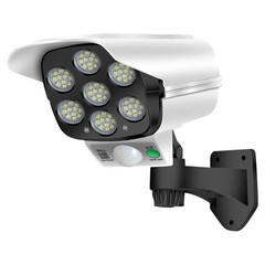 Solar POWER Dummy Security Camera Waterproof Fake CCTV with Flashing LED Outdoor